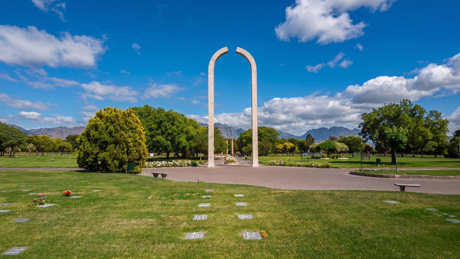 Vista panorámica del Cementerio Parque de Descanso